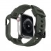 Ремешок TPU Spigen Rugged Armor Pro для Apple Watch 44/45mm Military Green (062CS26016)