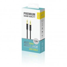 Кабель Audio Piko CB-AB11 3.5мм-3.5мм (M/M) 1m Black (1283126489150)