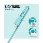 Кабель ACCLAB AL-CBCOLOR-L1MT USB-Lightning 1.2m 2.4А Mint (1283126518195)