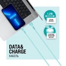 Кабель ACCLAB AL-CBCOLOR-L1MT USB-Lightning 1.2m 2.4А Mint (1283126518195)
