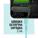 Кабель ACCLAB AL-CBCOLOR-L1MT USB-Lightning 1.2m 2.4А Mint (1283126518195)