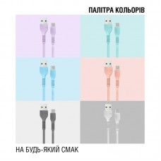 Кабель ACCLAB AL-CBCOLOR-T1PH USB-Type-C 1.2m 2.4А Peach (1283126518263)