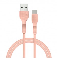 Кабель ACCLAB AL-CBCOLOR-T1PH USB-Type-C 1.2m 2.4А Peach (1283126518263)