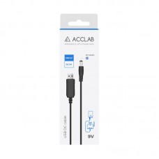 Кабель питания ACCLAB USB-DC5 5х2 9V 1A 1m Black (1283126552830)