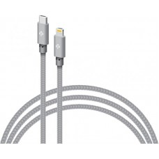 Кабель Intaleo CBGNYTL1 Type-C-Lightning 1m 30W 3A Grey (1283126559587)