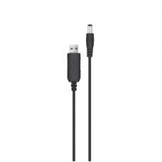 Кабель питания ACCLAB USB-DC5 5х2 12V 1A 1m Black (1283126565120)