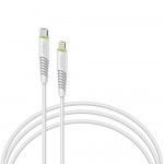 Кабель Intaleo CBFLEXTL0 Type-C-Lightning 0.2m 2.4A White (1283126580024)