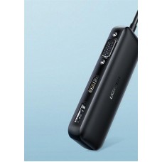 Адаптер Ugreen CM260 Type-C-DisplayPort-HDMI-VGA 4K 60Hz Black (60568)