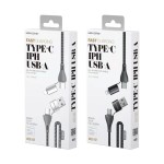 Кабель WK WDC-112 4в1 USB-Type-C-Lightning 1m Silver (6941027619254)