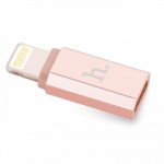 Адаптер Hoco MicroUSB-Lightning Rose/Gold (6957531025740)