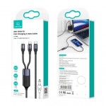 Кабель Usams 2в1 US-SJ550 U71 100W 5A Type-C-Lightning 1.2m Black (6958444977065) Кабель Usams 2в1 US-SJ550 U71 100W 5A Type-C-Lightning 1.2m Black (6958444977065)