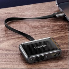 Адаптер Ugreen CM303 Type-C-HDMI-VGA 4K 30Hz Black (70549)