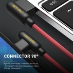 Кабель Luxe Cube Game USB-Type-C 90 QG 3.0 1m Red (8886668686136)