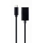 Адаптер Cablexpert Type-C-DisplayPort 0.15m Black (A-CM-DPF-02)
