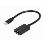 Адаптер Cablexpert Type-C-DisplayPort 0.15m Black (A-CM-DPF-02)