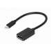 Адаптер Cablexpert Type-C-DisplayPort 0.15m Black (A-CM-DPF-02)