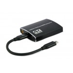 Адаптер Cablexpert Type-C-HDMI PD Аудио 3.5мм Black (A-CM-HDMIF2-01)