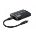 Адаптер Cablexpert Type-C-HDMI PD Аудио 3.5мм Black (A-CM-HDMIF2-01)