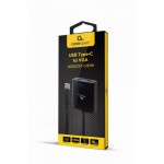 Адаптер Cablexpert Type C-VGA 60Hz 0.15m Black (A-CM-VGAF-01)