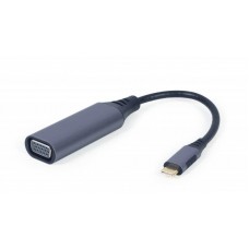 Адаптер Cablexpert Type-C-VGA (M/F) 0.15m Black (A-USB3C-VGA-01)