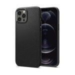 Чехол накладка Spigen TPU Liquid Air для iPhone 12 Pro Max Matte Black (ACS01617)