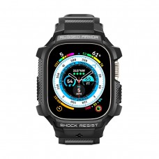 Ремешок TPU Spigen Rugged Armor Pro для Apple Watch 49 mm Black (ACS05460)