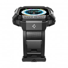 Ремешок TPU Spigen Rugged Armor Pro для Apple Watch 49 mm Black (ACS05460)