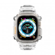 Ремешок TPU Spigen Rugged Armor Pro для Apple Watch Ultra Crystal Clear (ACS05461)