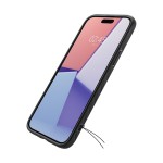 Чехол накладка Spigen TPU Liquid Air для iPhone 15 Plus Matte Black (ACS06650)