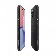 Чехол накладка Spigen TPU Liquid Air для iPhone 15 Plus Matte Black (ACS06650)