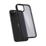 Чехол накладка Spigen TPU Ultra Hybrid для iPhone 15 Plus Frost Black (ACS06656)