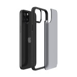 Чехол накладка Spigen TPU Ultra Hybrid для iPhone 15 Plus Frost Black (ACS06656)