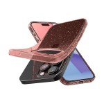 Чехол накладка Spigen TPU Liquid Crystal Glitter для iPhone 15 Pro Rose Quartz (ACS06702)