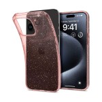 Чехол накладка Spigen TPU Liquid Crystal Glitter для iPhone 15 Pro Rose Quartz (ACS06702)