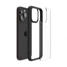 Чехол накладка Spigen TPU Ultra Hybrid для iPhone 15 Pro Matte Black (ACS06713)