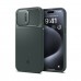 Чехол накладка Spigen PC Optik Armor MagSafe для iPhone 15 Pro Abyss Green (ACS06739)