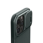 Чехол накладка Spigen PC Optik Armor MagSafe для iPhone 15 Pro Abyss Green (ACS06739)