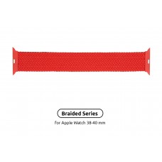 Ремешок Nylon ArmorStandart Braided Solo Loop для Apple Watch 38/40/41mm Red Size 2 (120 mm) (ARM58069)