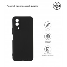 Чехол накладка TPU Armorstandart Matte Slim Fit для Vivo Y53s 4G Camera cover Black (ARM61022)
