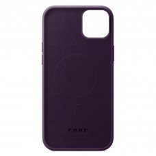 Чехол накладка ArmorStandart FAKE Leather для Apple iPhone 13 Dark Cherry (ARM61370)