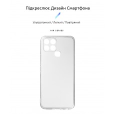 Чехол накладка ArmorStandart TPU Air Series для Infinix Smart 6 Camera cover Transparent (ARM61768)
