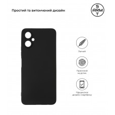Чехол накладка TPU Armorstandart Matte Slim Fit для Tecno Camon 19 Neo (CH6i) Camera cover Black (ARM62090)