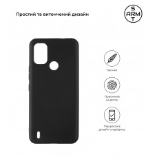 Чехол накладка TPU Armorstandart Matte Slim Fit для Nokia С21 Plus Black (ARM62194)