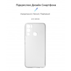 Чехол накладка ArmorStandart TPU Air Series для Infinix Hot 12i 4G (X665B) Camera cover Transparent (ARM62266)
