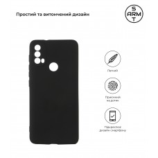 Чехол накладка TPU Armorstandart Matte Slim Fit для Motorola E40 Camera cover Black (ARM63050)
