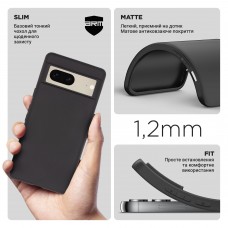 Чехол накладка TPU Armorstandart Matte Slim Fit для Google Pixel 7 Black (ARM63343)
