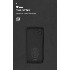 Чехол накладка ArmorStandart TPU ICON для Samsung A04 (A045) Camera cover Black (ARM63906)