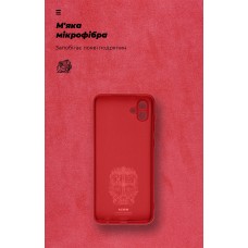 Чехол накладка ArmorStandart TPU ICON для Samsung A04 (A045) Camera cover Red (ARM63907)