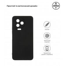 Чехол накладка TPU Armorstandart Matte Slim Fit для Infinix Note 12 Pro 4G (X676B) / Note 12 2023 (X676C) Cam cov Black (ARM64500)