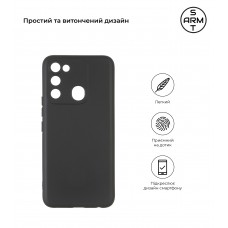 Чехол накладка TPU Armorstandart Matte Slim Fit для Tecno Spark 9 (KG5p) Camera cover Black (ARM64808)